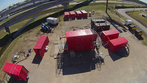 Drone view Schäfer Tank Cleaning System, Schaefer